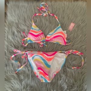 Women’s Juniors Barbie Malibu retro string bikini set medium or large new